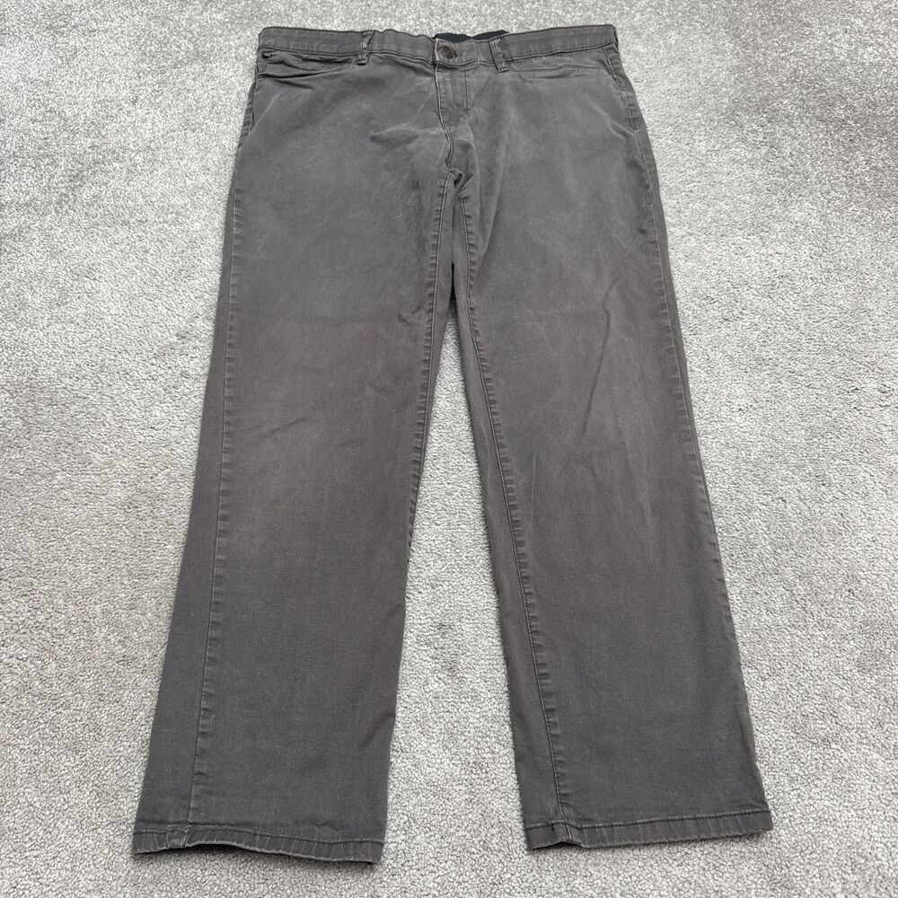 English Laundry 5-Pocket Stretch Chino Pants Mens 40x30 Gray Casual Straight